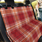 Western Tartan Pattern Print Pet Car Back Seat Cover