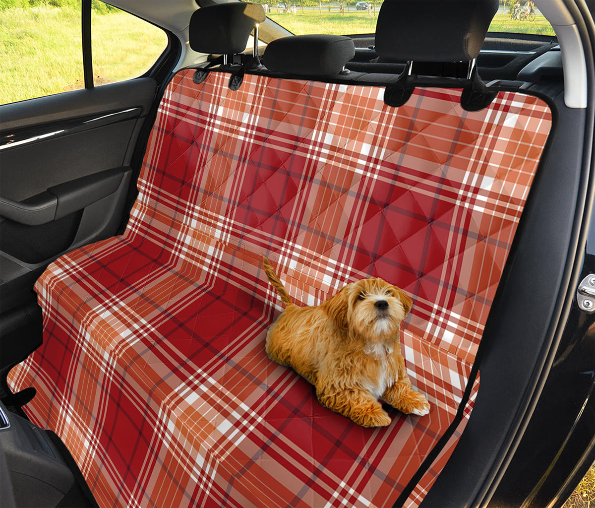 Western Tartan Pattern Print Pet Car Back Seat Cover
