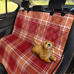 Western Tartan Pattern Print Pet Car Back Seat Cover