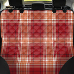 Western Tartan Pattern Print Pet Car Back Seat Cover