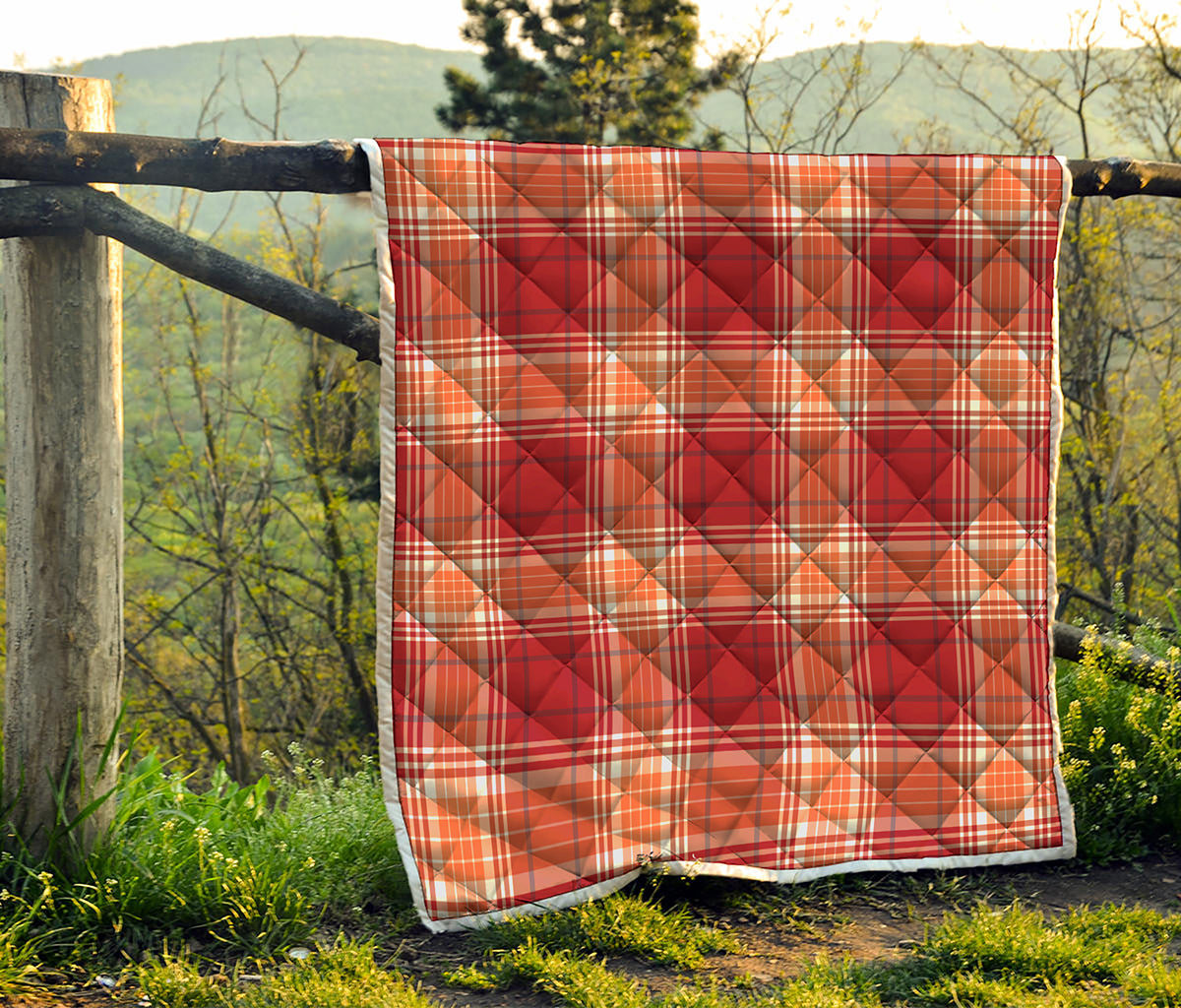 Western Tartan Pattern Print Quilt