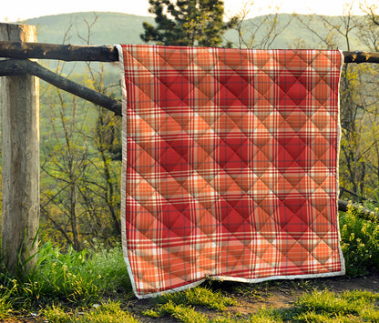 Western Tartan Pattern Print Quilt