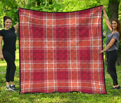 Western Tartan Pattern Print Quilt