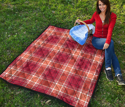 Western Tartan Pattern Print Quilt