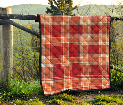 Western Tartan Pattern Print Quilt