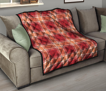Western Tartan Pattern Print Quilt