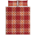 Western Tartan Pattern Print Quilt Bed Set