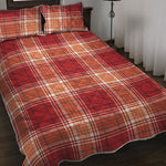Western Tartan Pattern Print Quilt Bed Set