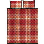 Western Tartan Pattern Print Quilt Bed Set