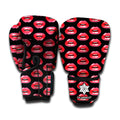 Wet Lips Pattern Print Boxing Gloves
