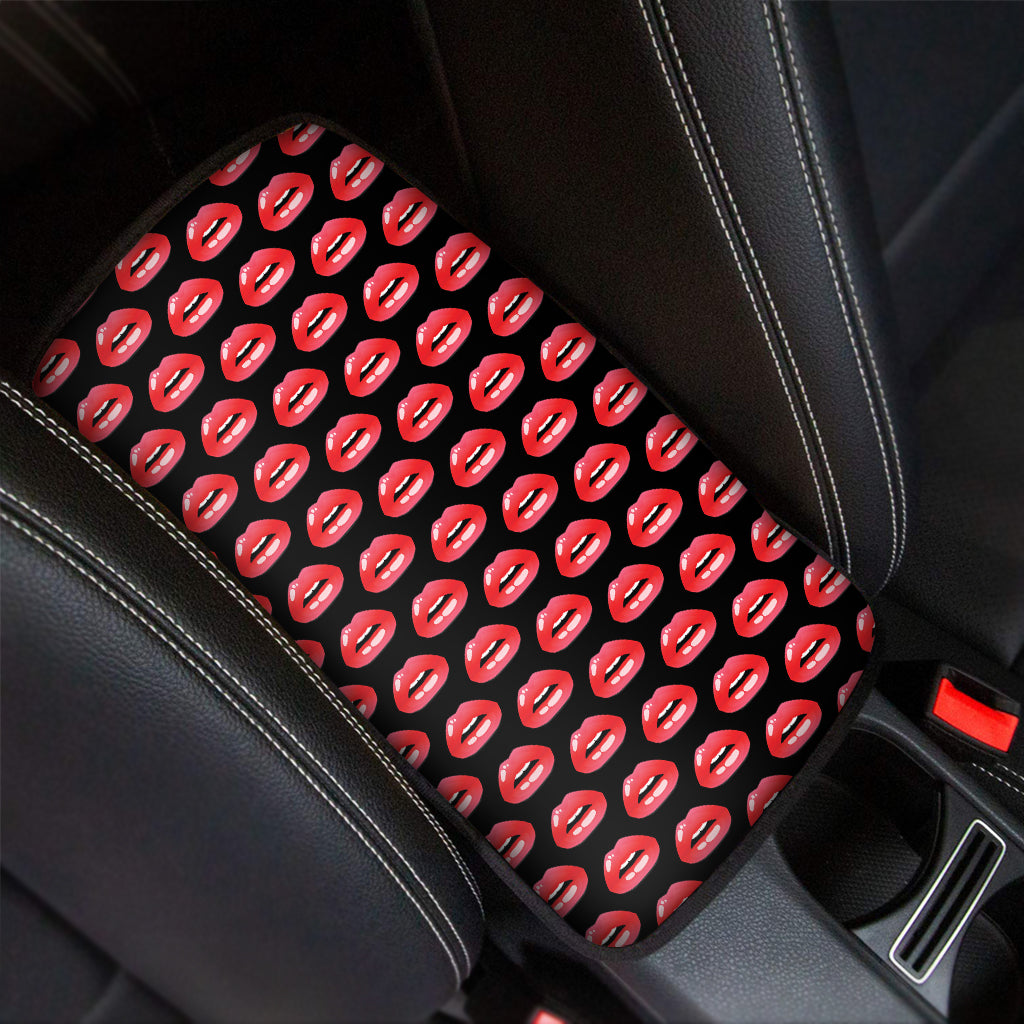 Wet Lips Pattern Print Car Center Console Cover