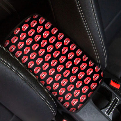 Wet Lips Pattern Print Car Center Console Cover
