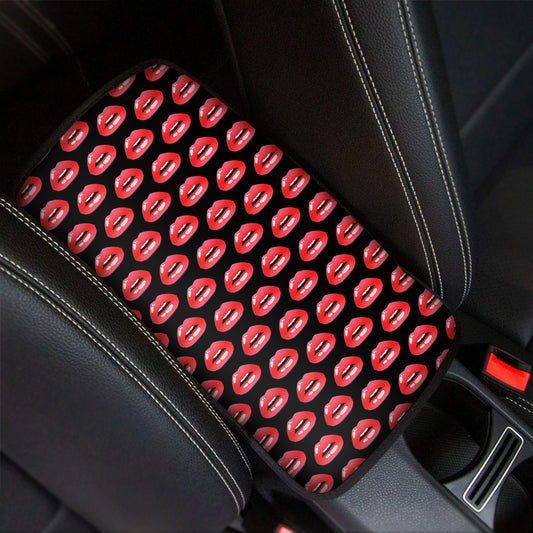 Wet Lips Pattern Print Car Center Console Cover