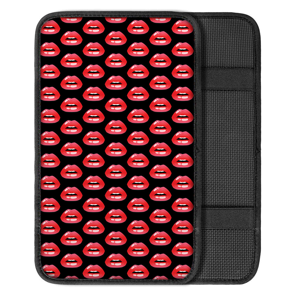 Wet Lips Pattern Print Car Center Console Cover