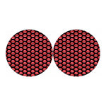 Wet Lips Pattern Print Car Coasters