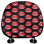 Wet Lips Pattern Print Car Headrest Covers