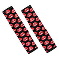 Wet Lips Pattern Print Car Seat Belt Covers