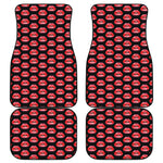 Wet Lips Pattern Print Front and Back Car Floor Mats