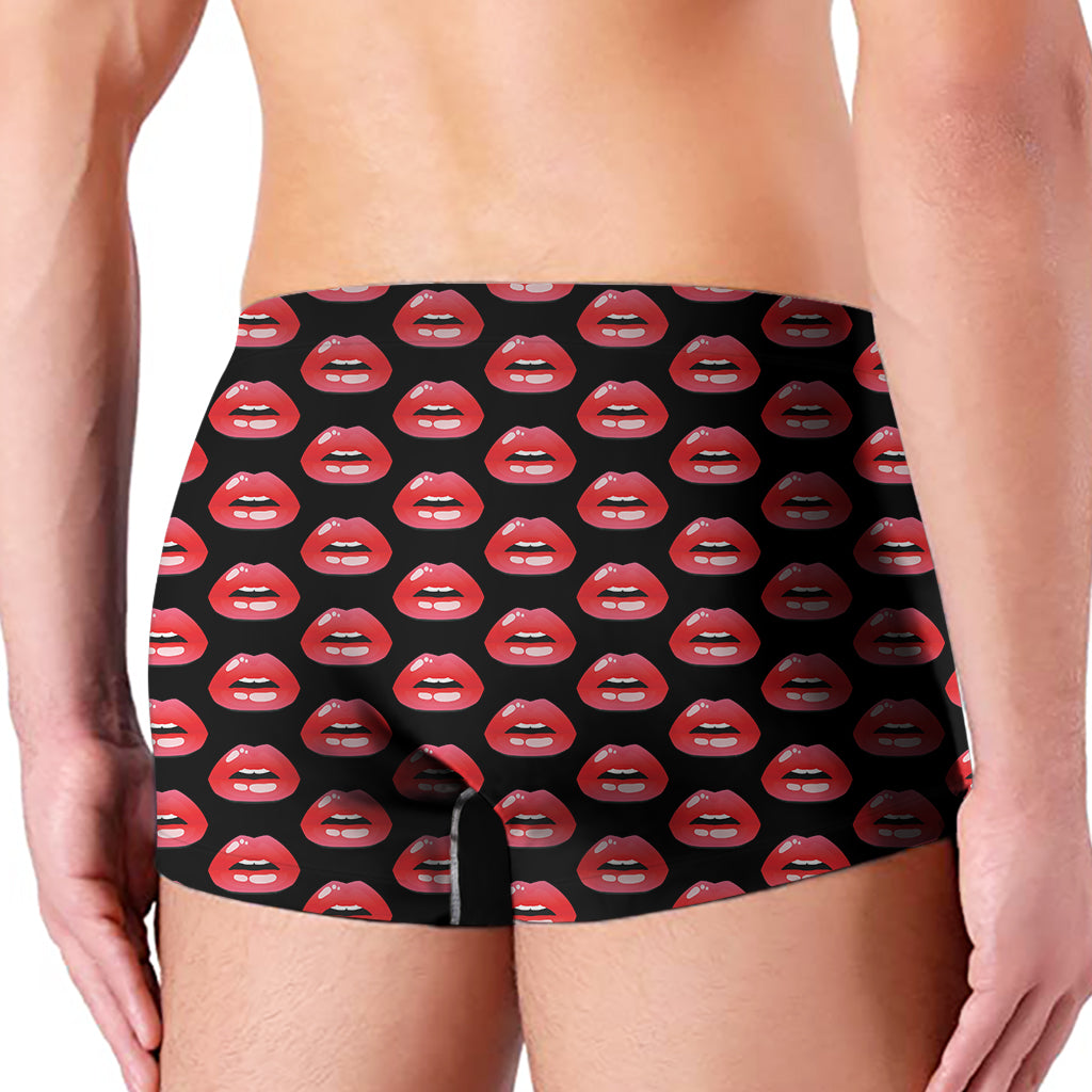 Wet Lips Pattern Print Men's Boxer Briefs