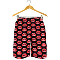 Wet Lips Pattern Print Men's Shorts