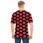 Wet Lips Pattern Print Men's T-Shirt