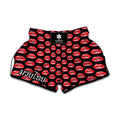 Wet Lips Pattern Print Muay Thai Boxing Shorts