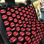 Wet Lips Pattern Print Pet Car Back Seat Cover
