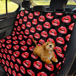 Wet Lips Pattern Print Pet Car Back Seat Cover