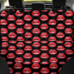 Wet Lips Pattern Print Pet Car Back Seat Cover