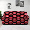 Wet Lips Pattern Print Sofa Cover