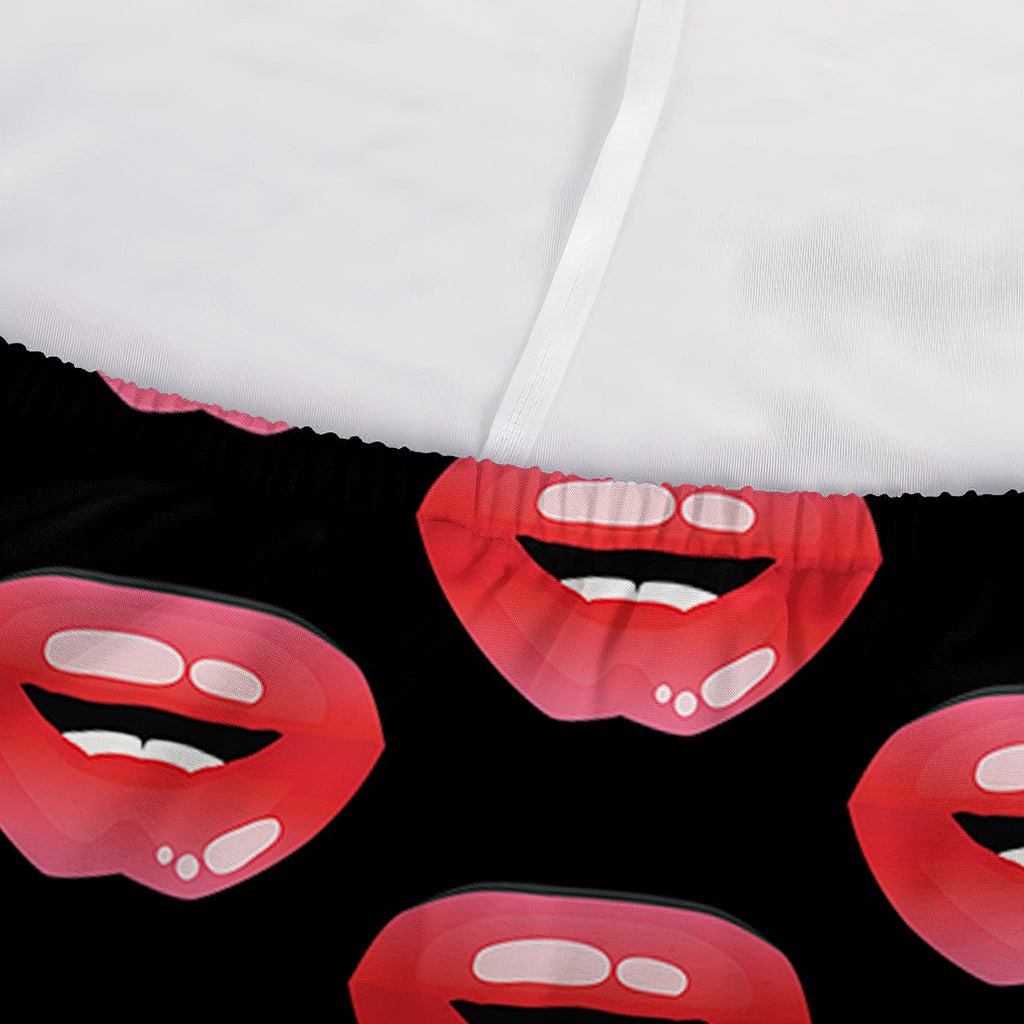Wet Lips Pattern Print Sofa Cover