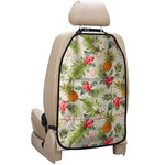 White Aloha Pineapple Pattern Print Car Seat Organizers