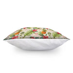 White Aloha Pineapple Pattern Print Pillow Cover