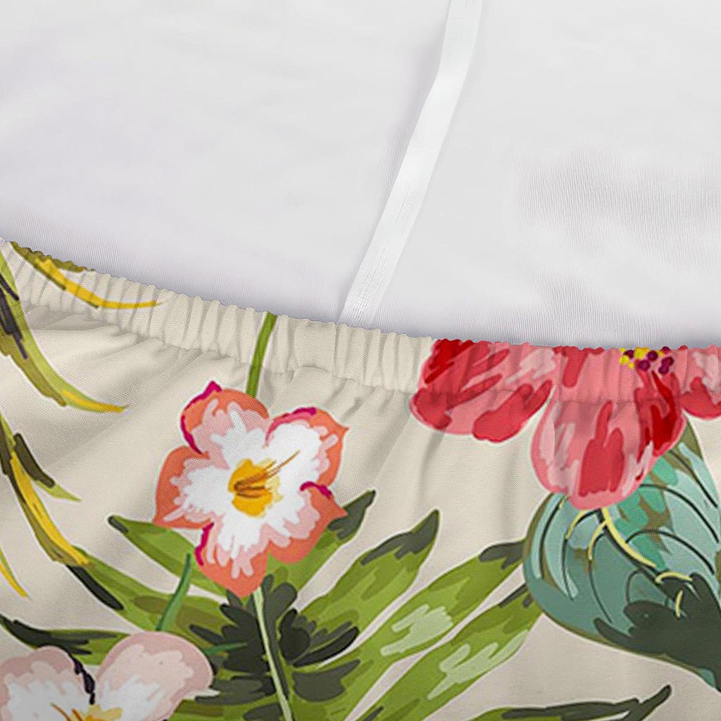 White Aloha Pineapple Pattern Print Sofa Cover