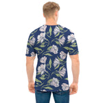 White Alstroemeria Pattern Print Men's T-Shirt