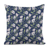 White Alstroemeria Pattern Print Pillow Cover