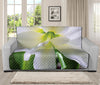 White Amaryllis Print Futon Protector