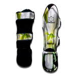 White Amaryllis Print Muay Thai Shin Guard