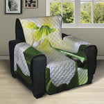 White Amaryllis Print Recliner Protector