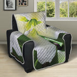 White Amaryllis Print Recliner Protector