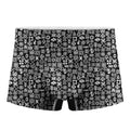 White And Black Adinkra Symbols Print Men's Boxer Briefs