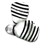 White And Black American Flag Print Boxing Gloves