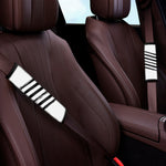 White And Black American Flag Print Car Seat Belt Covers