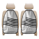White And Black American Flag Print Car Seat Organizers