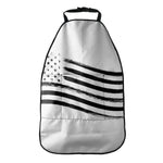 White And Black American Flag Print Car Seat Organizers