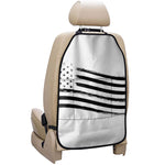 White And Black American Flag Print Car Seat Organizers