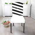 White And Black American Flag Print Dining Chair Slipcover