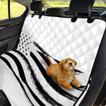 White And Black American Flag Print Pet Car Back Seat Cover