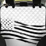 White And Black American Flag Print Pet Car Back Seat Cover