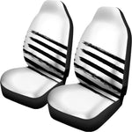 White And Black American Flag Print Universal Fit Car Seat Covers